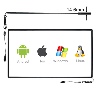 überlagerte InfrarotTouch Screen 10 Punkt-75Inch Antibesetzer der digitalen Beschilderung